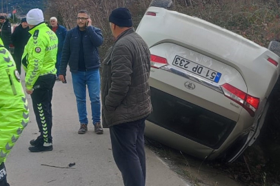 Otomobil takla attı: 1 yaralı