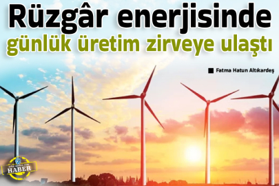 Rüzgâr enerjisinde günlük üretim zirveye ulaştı