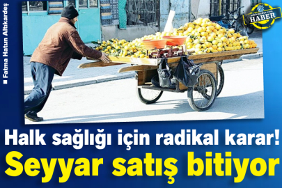 Halk sağlığı için radikal karar! Seyyar satış bitiyor