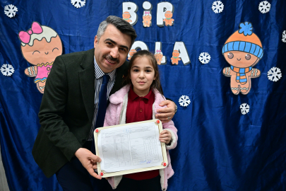 Başkan Yılmaz, öğrencilerin karne heyecanına ortak oldu