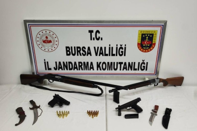 Bursa'da silah operasyonu: 2 gözaltı