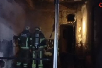 Bursa'da çay ocağında gece yarısı yangın