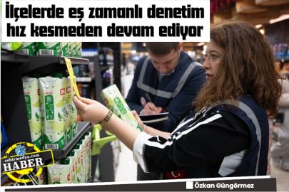 İlçelerde eş zamanlı denetim hız kesmeden devam ediyor