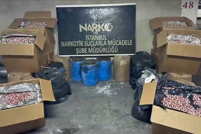 İstanbul'da düzenlenen operasyonda 2 milyon 760 bin uyuşturucu hap ele geçirildi