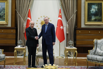 Cumhurbaşkanı Erdoğan, MHP Genel Başkanı Bahçeli'yi kabul etti