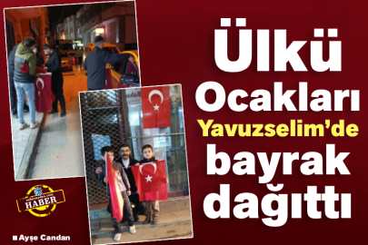 Ülkü Ocakları Yavuzselim’de bayrak dağıttı
