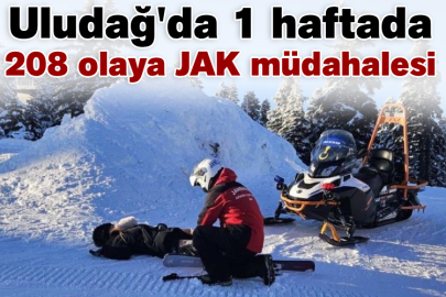 Uludağ'da 1 haftada 208 olaya JAK müdahalesi
