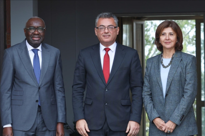 KKTC Cumhurbaşkanı Erhürman, GKRY lideri Hristodulidis ve BM Kıbrıs Temsilcisi Cuellar ile görüştü