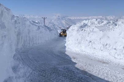 "Kar kaplanları" 5 ailenin yaşadığı yaylanın yolunu açmak için mücadele veriyor