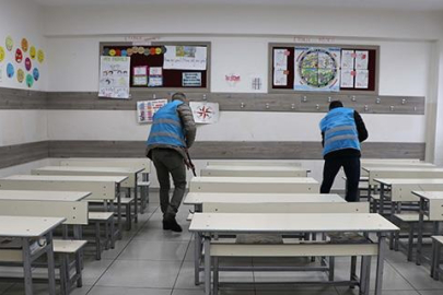 Okullar yükümlülerin çalışmasıyla yarıyıl tatilinde temizlendi