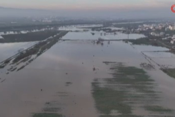 Bursa'da binlerce dekar ekili alan sular altında