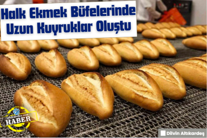 Halk Ekmek Büfelerinde Uzun Kuyruklar Oluştu