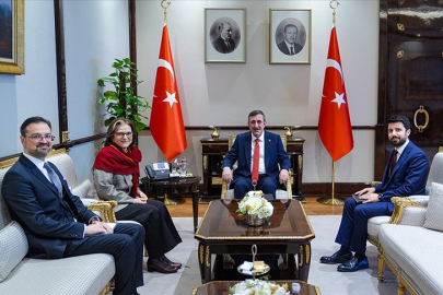 Cumhurbaşkanı Yardımcısı Yılmaz, Brezilya'nın Ankara Büyükelçisi Santos'u ve IEA Başkanı Birol'u kabul etti