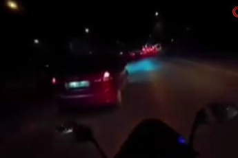 Bursa’da yürekleri ağıza getiren anlar! Motosikletli ölümden döndü