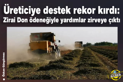 Üreticiye destek rekor kırdı: Zirai don ödeneğiyle yardımlar zirveye çıktı