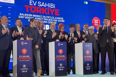 "Yüzyılın Konut Projesi" kapsamında Balıkesir'de yapılacak konutların kurası çekildi