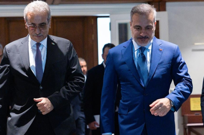 Dışişleri Bakanı Fidan, Gazze Yönetimi Ulusal Komitesi Başkanı Şaas ile görüştü