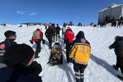 Uludağ'da kızak faciası: Dereye uçan tatilciyi JAK kurtardı