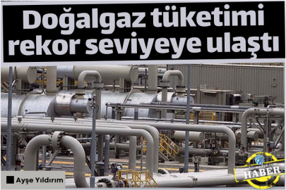 Doğalgaz tüketimi rekor seviyeye ulaştı