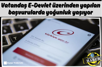 Vatandaş E-Devlet üzerinden yapılan başvurularda yoğunluk yaşıyor