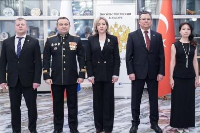 Rusya'nın Ankara Büyükelçiliğinde "Silahlı Kuvvetler Günü" kutlandı