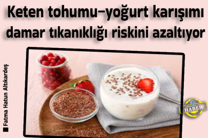 Keten tohumu–yoğurt karışımı damar tıkanıklığı riskini azaltıyor