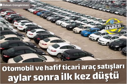 Otomobil ve hafif ticari araç satışları aylar sonra ilk kez düştü
