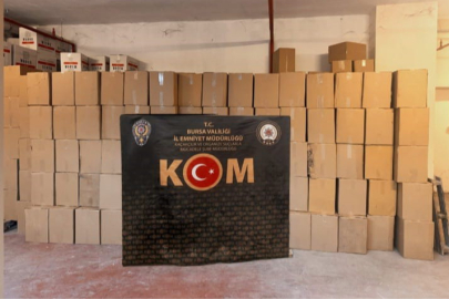 Bursa’da 3 milyon kaçak makaron ele geçirildi