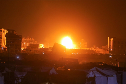 İsrail ordusu, gece boyunca Gazze Şeridi'nin çeşitli bölgelerine saldırılar düzenledi