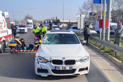 Bursa'da otomobilin çarptığı yaya ağır yaralandı