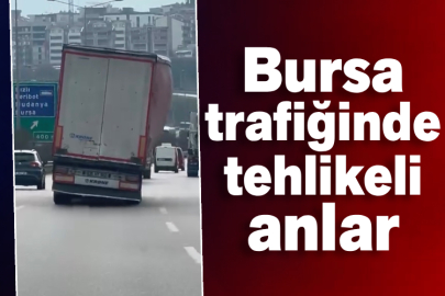 Bursa trafiğinde tehlikeli anlar