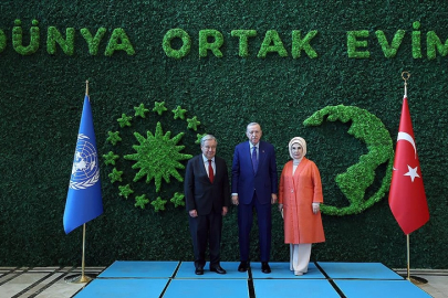 Emine Erdoğan'dan BM Genel Sekreteri Guterres'e verilen ödüle ilişkin videolu paylaşım