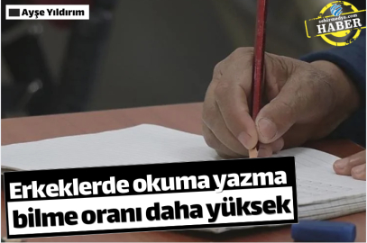 Erkeklerde okuma yazma bilme oranı daha yüksek