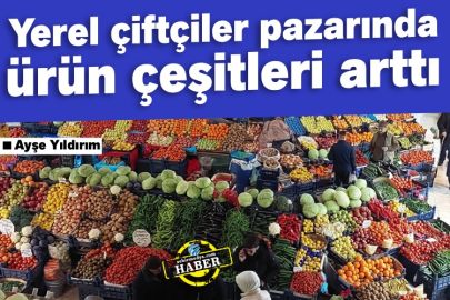 Yerel çiftçiler pazarında ürün çeşitleri arttı