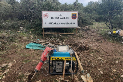 Bursa’da Jandarma 35 metrelik kaçak tüneli ortaya çıkardı