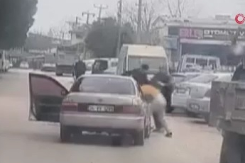 Bursa’da trafik tartışması yumruklu kavgaya dönüştü