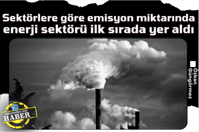 Sektörlere göre emisyon miktarında enerji sektörü ilk sırada yer aldı