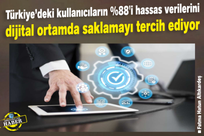 Türkiye’deki kullanıcıların %88'i hassas verilerini dijital ortamda saklamayı tercih ediyor