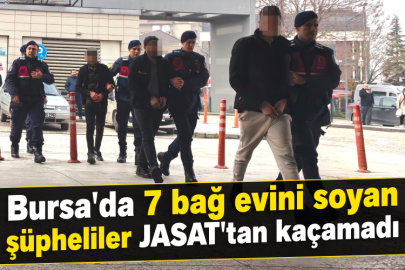 Bursa'da 7 bağ evini soyan şüpheliler JASAT'tan kaçamadı