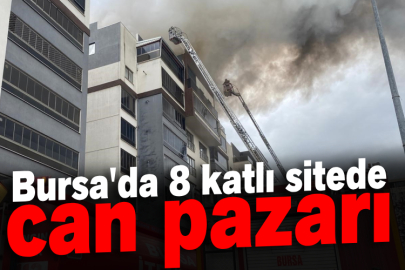 Bursa'da 8 katlı sitede can pazarı