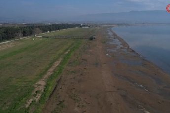 İznik Gölü'nde su çekilmesi alarm veriyor