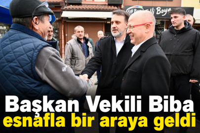 Başkan Vekili Biba, esnafla bir araya geldi