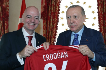 Cumhurbaşkanı Erdoğan, FIFA Başkanı Infantino'yu kabul etti