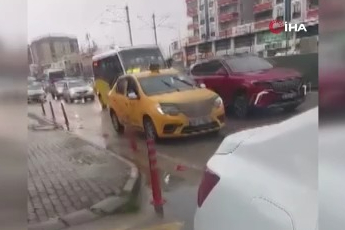 Bursa'da tehlikeli manevra! 3 bin lira ceza kesildi