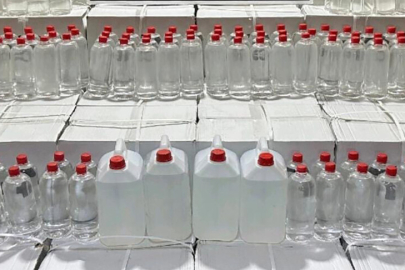 Yurtta yılın ilk çeyreğinde 232 bin 442 litre sahte içki ele geçirildi