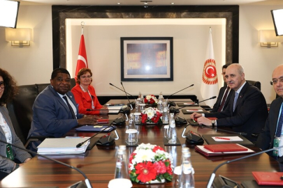 TBMM Başkanı Kurtulmuş, PAB Genel Sekreteri Chungong ve Genel Kurul Sekreteri Jabre ile görüştü