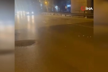 Bursa'da faciaya ramak kala, ağır demir aracın önüne düştü