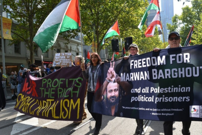 Avustralya'da "Filistinli Esirler Günü" dolayısıyla protesto düzenlendi