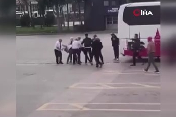 Bursa terminalinde yolcu ile şoför kavgası