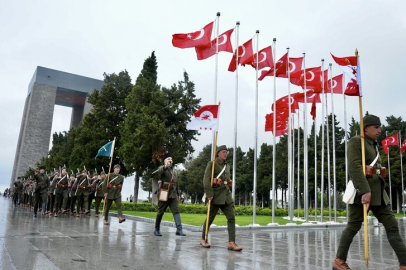Çanakkale Kara Savaşları'nın 111. yıl dönümü törenlerinin provası yapıldı